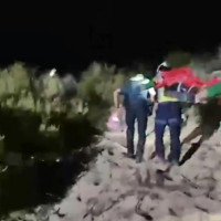 11 horas desaparecido tras caer por un barranco de 20 metros