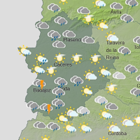 Activan una alerta por lluvias y tormentas para este lunes en gran parte de Extremadura