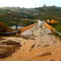 Los estragos de las fuertes lluvias en Extremadura
