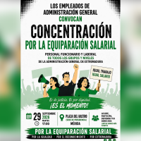 Cinco organizaciones exigen la equiparación salarial en la Junta de Extremadura