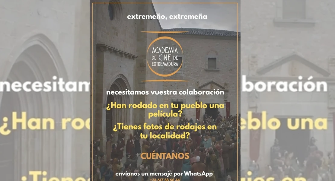 La Academia de Cine de Extremadura pide a los extremeños recuperar la memoria de los rodajes