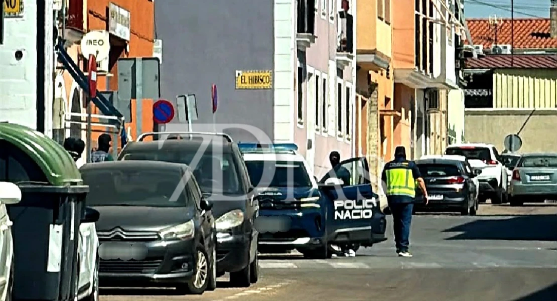 Operación policial en la barriada pacense de Llera