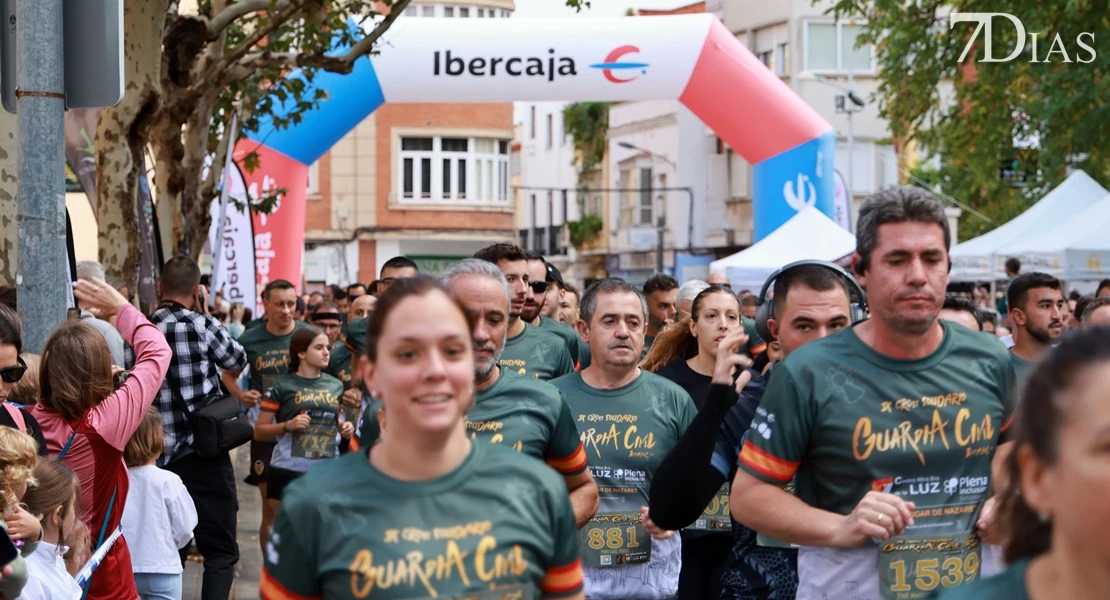 Éxito de participaión en el IX Cross Solidario de la Guardia Civil de Badajoz