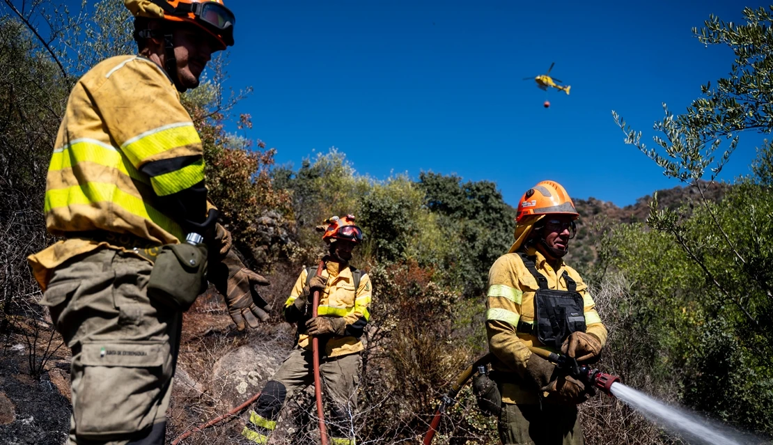 A punto de finalizar la época de peligro alto de incendios forestales en Extremadura
