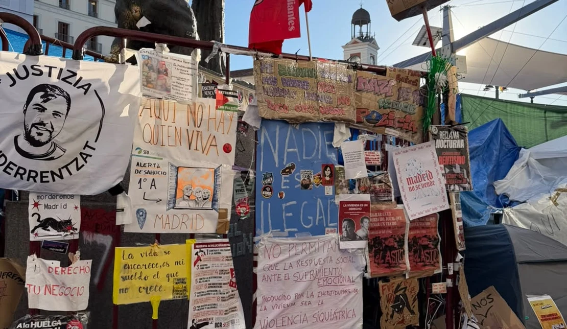 Detenido por una agresión sexual a una chica en la acampada de la Puerta del Sol