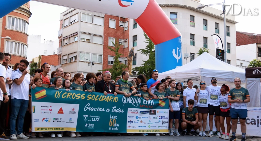 Éxito de participaión en el IX Cross Solidario de la Guardia Civil de Badajoz