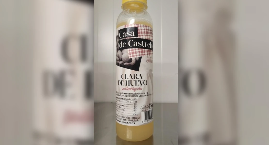 Alerta alimentaria por Salmonella en clara de huevo pasteurizada