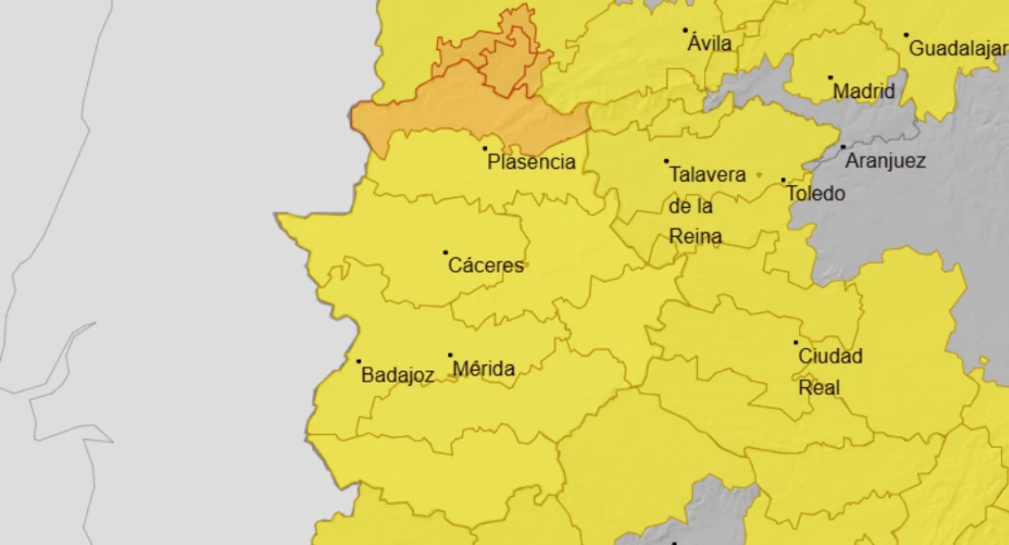Se espera una noche complicada en parte de Extremadura: alerta naranja por lluvias