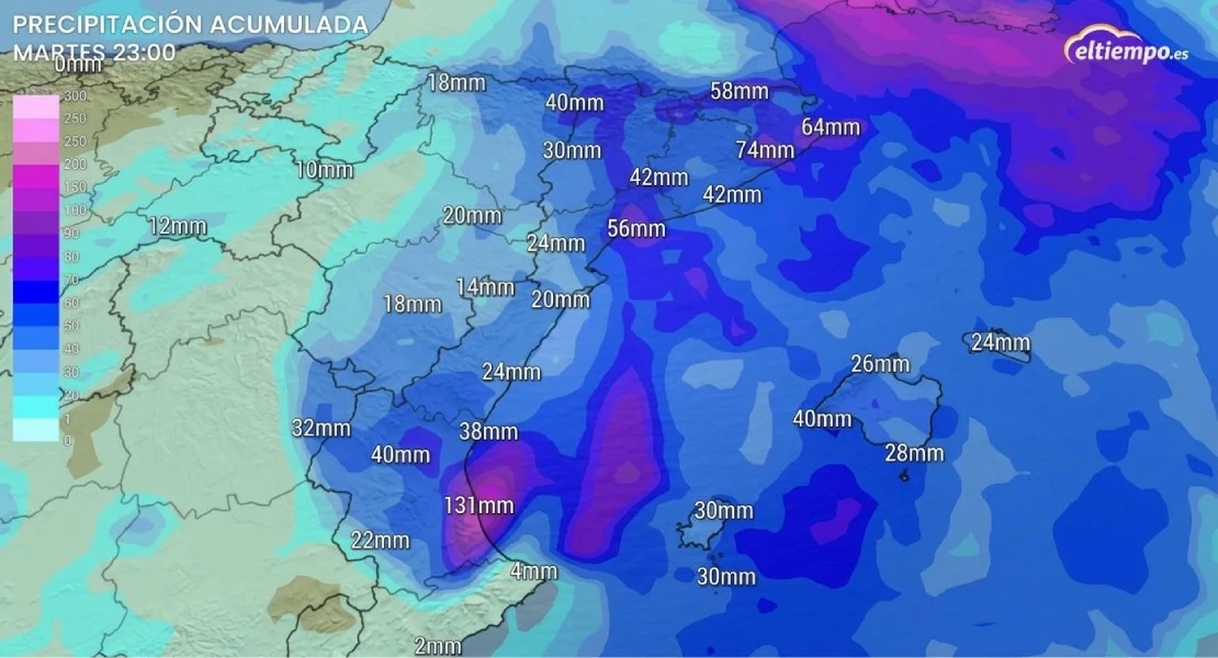 La DANA Adam descarga más de 700 L/m2 en el Mediterráneo: inundaciones y nuevas zonas en riesgo