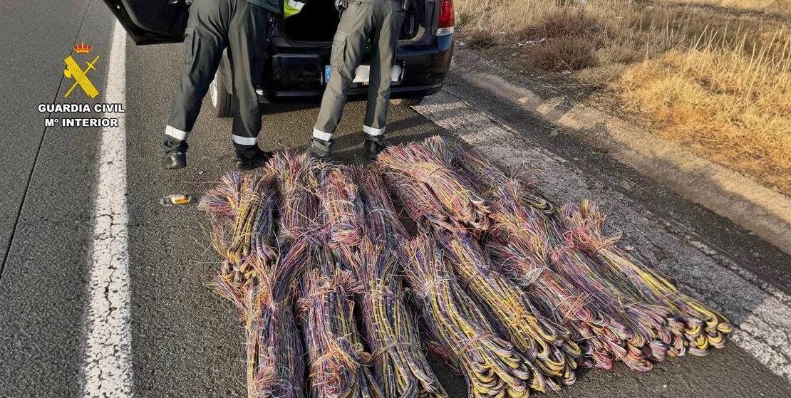 La Guardia Civil recupera cerca de 600 kilos de cobre robado en la provincia de Cáceres