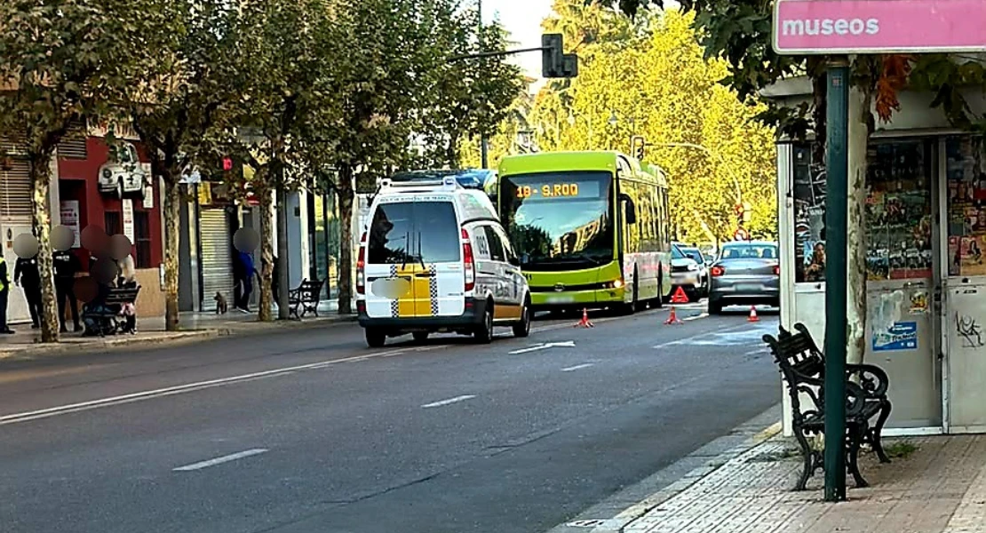 Accidente en la avenida Ricardo Carapeto de Badajoz