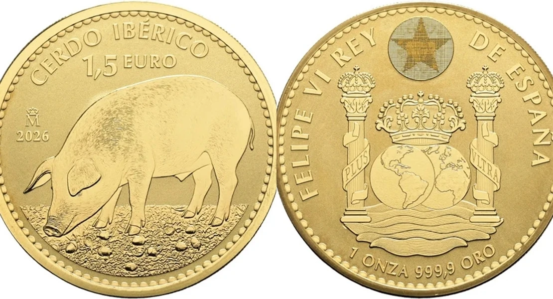 El Cerdo Ibérico ya tiene su propia moneda de oro