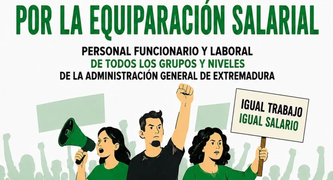 UGT-SP reclama equiparación salarial para los empleados públicos de Extremadura