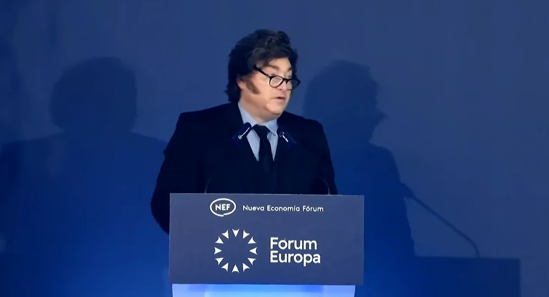 Milei irrumpe en Madrid tachando a Pedro Sánchez de “impresentable dictador”