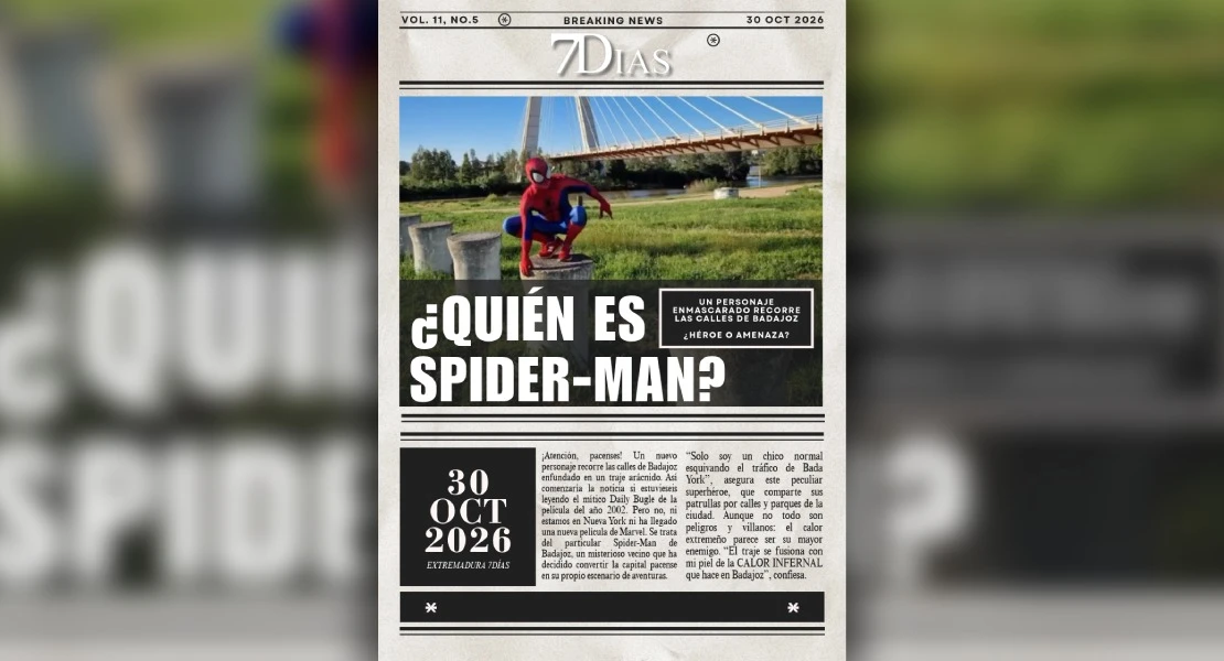 Tras la máscara de Spider-Man: ¿quién es el misterioso "héroe" que recorre Badajoz?
