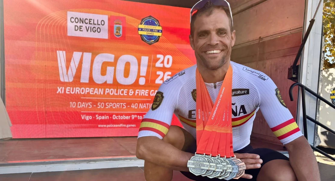 El pacense Javier Sánchez Cidoncha arrasa en los Juegos Europeos de Policías y Bomberos