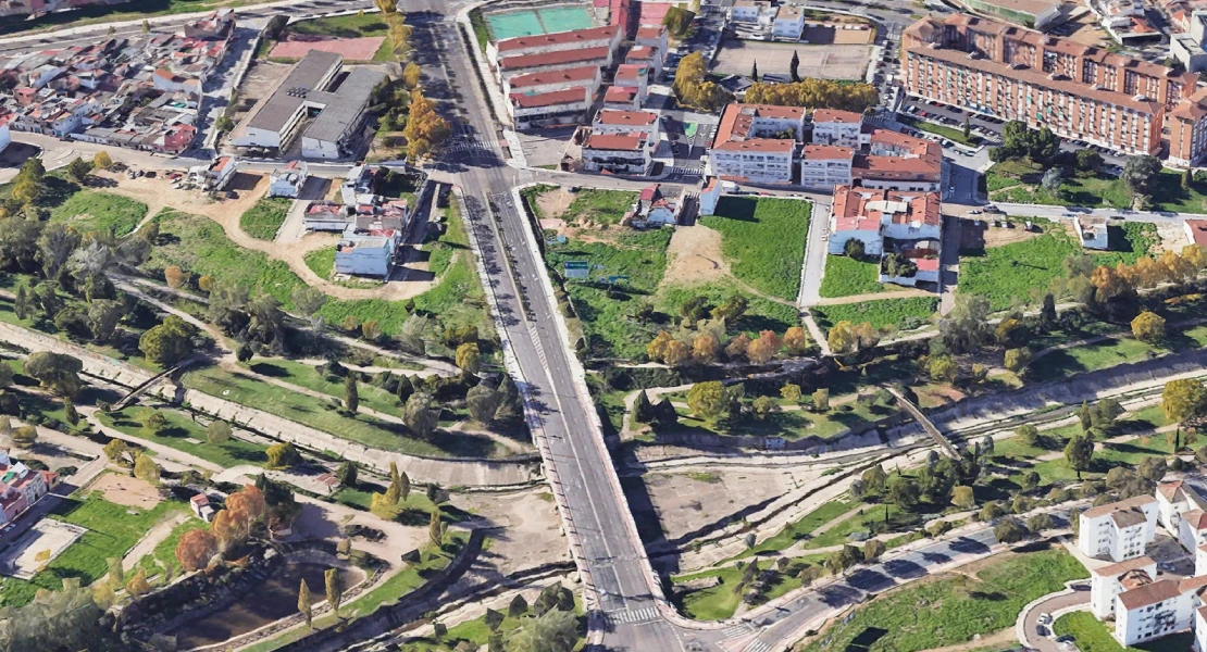 Badajoz invertirá cerca de 400.000 € en una nueva zona verde junto al arroyo Calamón