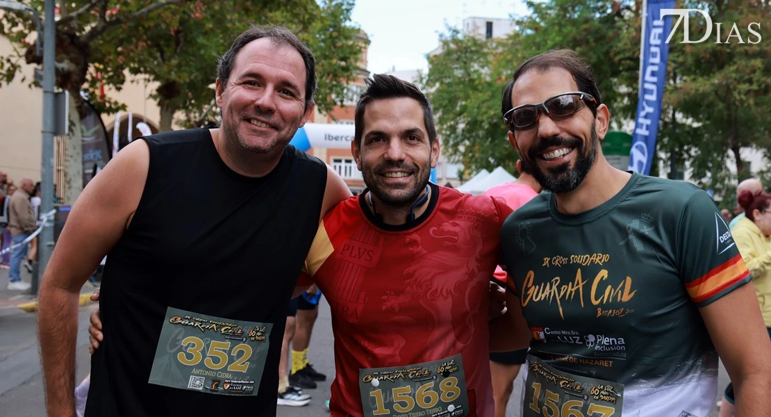 Éxito de participaión en el IX Cross Solidario de la Guardia Civil de Badajoz