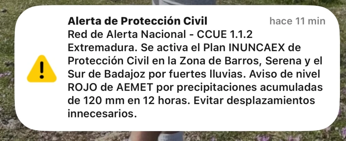 Extremadura activa la situación operativa 1 del Plan Inuncaex