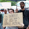 El temporal no frena la manifestación sobre una vivienda digna en Badajoz