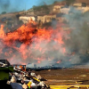 Un incendio en el punto limpio de Jerez de los Caballeros obliga al confinamiento de vecinos