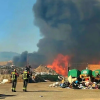 Un incendio en el punto limpio de Jerez de los Caballeros obliga al confinamiento de vecinos