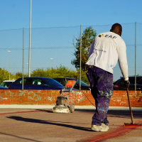 Arrancan las obras de reparación de las pistas polideportivas de La Paz