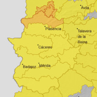 Se espera una noche complicada en parte de Extremadura: alerta naranja por lluvias