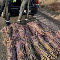La Guardia Civil recupera cerca de 600 kilos de cobre robado en la provincia de Cáceres
