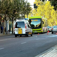 Accidente en la avenida Ricardo Carapeto de Badajoz