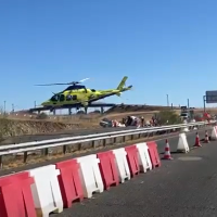 Colisión múltiple en la A-66 a la altura de Cáceres