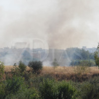 Un incendio en el Pico del Guadiana crea una gran columna de humo en Badajoz