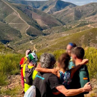 Evacúan a una participante en el Kilómetro Vertical de Las Hurdes