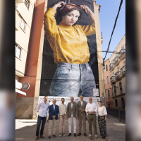 Cáceres estrena el mural 'Matilda', un homenaje a la economía circular y la inclusión social