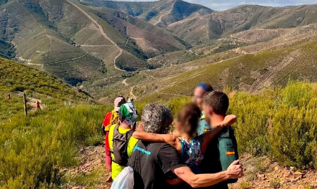 Evacúan a una participante en el Kilómetro Vertical de Las Hurdes