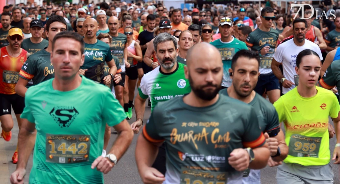 Éxito de participaión en el IX Cross Solidario de la Guardia Civil de Badajoz