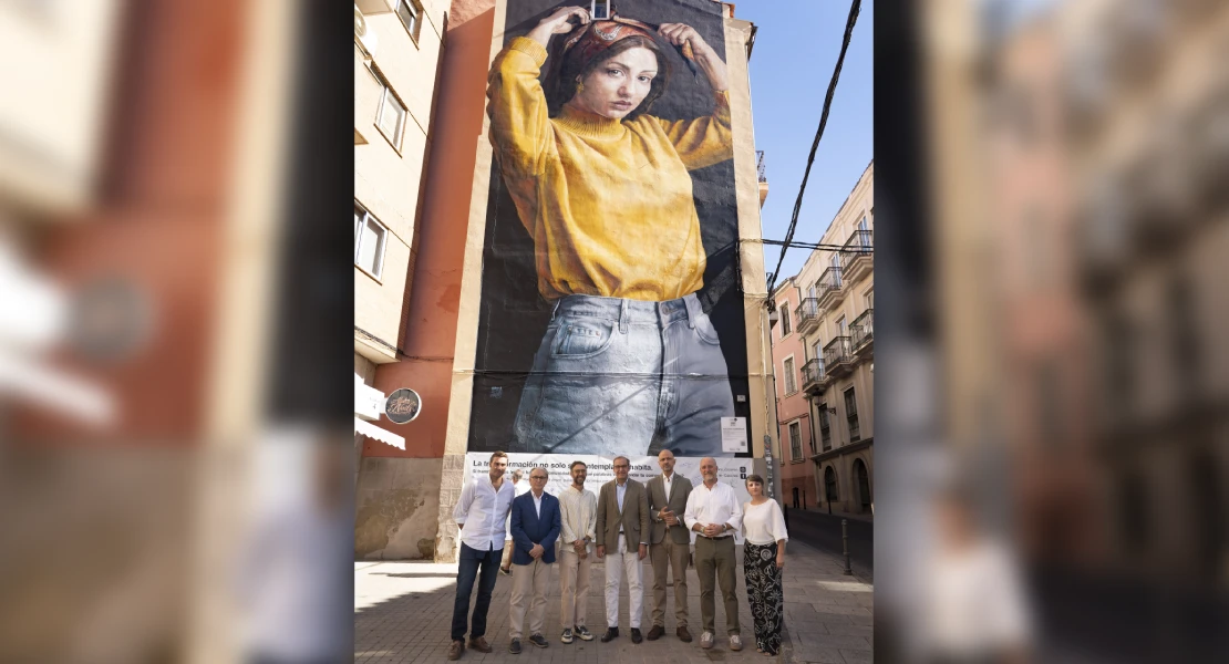 Cáceres estrena el mural 'Matilda', un homenaje a la economía circular y la inclusión social